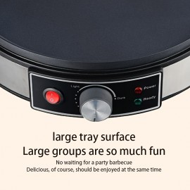 Adjustable Temperature Electric Pancake Maker - Non-Stick, Single-Sided Heating, 1000W/1200W Power, Round Design, Ideal for Crepes, Pancakes, Egg Pancakes, Spring Rolls, And More - Home Kitchen Appliance, Pancake Maker, Crepe Maker