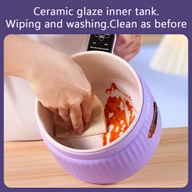 1.6L Electric Cooking Pot & Electric Hot Pot | Multifunctional Electric Stew Pot & Electric Frying Pan | US Plug | Timer Function Available | Intelligent Heat Preservation | Suitable for 1 - 3 People | Portable for Kitchen, Dormitory and Office Use