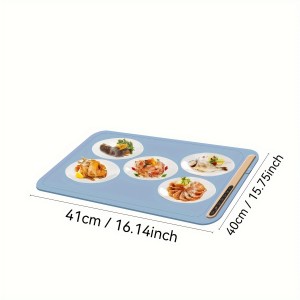 4-Temperature Mode Electric Warming Tray - Touch Control, Foldable Silicone Insulation Board for Hot Food & Beverages, 110-130V, US Plug, Ideal Christmas Gift for Home Use, Food Warming Tray, Sleek Modern Design, Durable Kitchen Item