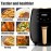 [4.5L Air Fryer] US Standard 4.5L Air Fryer With 8 Preset Cooking Modes, Deep Oil Heating Basket For Even Heat Distribution, Non-Stick Roasting Rack, 4 Premium Materials, Suitable For Chicken Drumsticks, Shrimp, French Fries, Compact Design