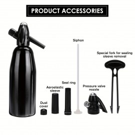 Portable Bubble Soda Maker - Manual Hand-Powered Carbonated Beverage Machine for Home, Bars, and Restaurants - Durable Aluminum Design with Easy-Use Handle and Spigot, No Electricity Needed, Soda Maker Portable, Beverage Preparation, Modern Kitchen Appliance, Efficient Carbonation