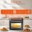 12-in-1 Portable Air Fryer Toaster Oven with Grill, Broil & Convection Bake - Large Capacity 6.34gal Stainless Steel Oven, 1400W Power, LED Touchscreen & Knob Control, Compact Design Suitable for, Dorm, RV - Quick & Easy Multi-Function Appliance