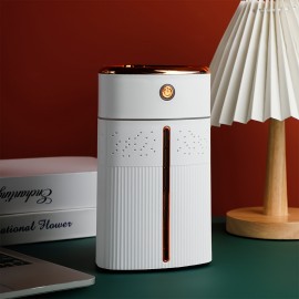 Mini USB Humidifier for Home, Car & Desk - Compact Air Mist Sprayer with Large Fog Output, Air Humidifier for Home, Warm Mist Humidifier, Humidifier for Living Room, Humidifiers for Home Large, Sleek Design, Quiet Operation, Easy Refill, Office Workers