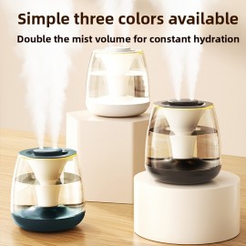 101.44oz Large Capacity Humidifier with Dual Nozzles, Quiet Operation, Digital Humidity Display, 7-Color Night Light, Overflow Protection, Suitable for Home, Office, Dormitory, Humidifier For Home, Office Humidifier, Modern Humidifier