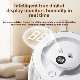 101.44oz Large Capacity Humidifier with Dual Nozzles, Quiet Operation, Digital Humidity Display, 7-Color Night Light, Overflow Protection, Suitable for Home, Office, Dormitory, Humidifier For Home, Office Humidifier, Modern Humidifier