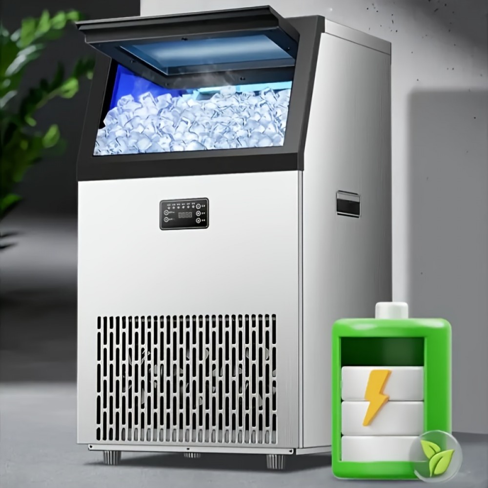 Countertop Ice Maker Machine - 9 Cubes in 7 Mins, 20lbs/24Hrs, 2 Sizes Bullet Ice, Self-Cleaning with Scoop & Basket, 115V US Plug for Home, Kitchen, Parties, Ice Maker Machine for Countertop