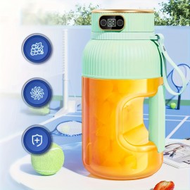 1500ml Large Capacity Portable Juicer with USB Charging, One-Touch Operation & Auto Cleaning - Heavy-Duty ABS Construction, 32000 RPM Motor, 1-Liter Capacity, Juicer For Home Use, Fruit & Vegetable Extractor, Compact Design, Durable Plastic