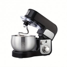 Seaspark 300W Household Electric Mixer, 6-Speed Tilting Head, 3.3qt Stainless Steel Mixing Bowl, Dough Hook, Egg Beater, Mixer And Other Accessories