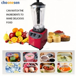 Heavy-Duty Multi-Purpose Blender & Juicer - Powerful Motor for Smoothies, Ice Crushing, Meal Prep - Compact Design with Easy-Clean Blades - Ideal for Home, Commercial Kitchens, Cafes, Restaurants - US Plug (110V) - Durable Construction