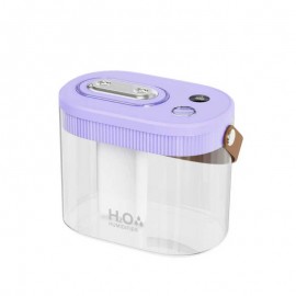 Low noise sonic technology humidifier, high capacity USB portable desktop sprayer, dual nozzle transparent design, no battery required - modern design, humidifier suitable for bedroom use, simple appearance, suitable for small space home users., Air