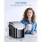 Desktop Ice Maker, 50.72oz Detachable Water Tank, Produces 16 Ice Cubes In 5-18 Minutes, 24-hour Timer, Portable Ice Cube Maker, Comes With Ice Basket & Ice Scoop, 33lbs/day, Self-cleaning Ice Maker, Suitable For Home, Office, Parties
