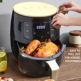 1pc air fryer | 110V |152.18-ounce air fryer|Compact design|air fryer machine|Fully automatic French fries machine|bakery equipment|Portable electric fryer|Suitable for crispy French fries, chicken wings and snacks|Christmas Eve