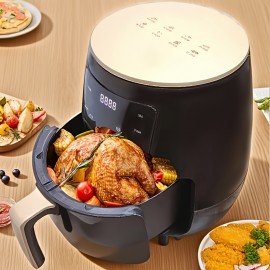 1pc air fryer | 110V |152.18-ounce air fryer|Compact design|air fryer machine|Fully automatic French fries machine|bakery equipment|Portable electric fryer|Suitable for crispy French fries, chicken wings and snacks|Christmas Eve
