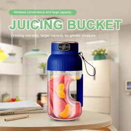 1pc 43.96oz Portable Wireless Juicer with Straw Lid - Compact Battery-Powered Design, Rechargeable Lithium Battery, 10+ Juicing Sessions per Charge